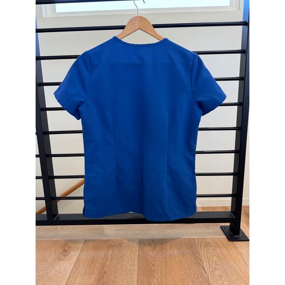 FIGS Casma Three-Pocket Scrub Top – Royal Blue – V-Neck – Size XS - Picture 6 of 10